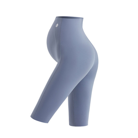 Pregnant Women's Leggings Five-point Pants Summer Thin Piao Pu Maternity Pants New High Elastic Pregnant Women's Five-point Pants