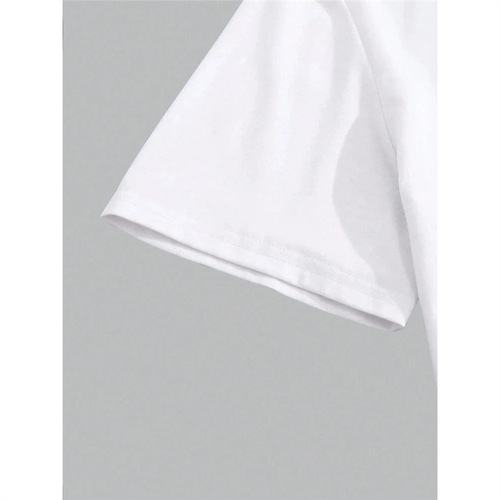 Men's Crewneck Casual Short Sleeve T-Shirt, Suitable For Com