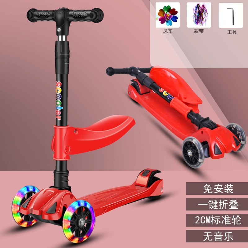 Rueda de flash de luz de música para niños los niños pueden sentarse polea