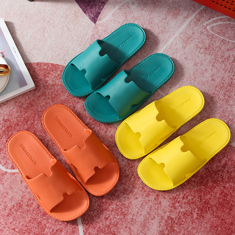 Indoor Slippers Girls EVA Bathroom Home Men's and Women's Summer Indoor Integrated Simple Soft Bottom Slippers EVA Slippers