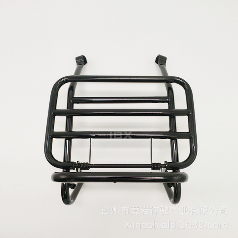 Suitable for British Ragp150Gp200Tg300S Front Rack Storage Shelf Scooter Bracket Carbon Steel Luggage Rack