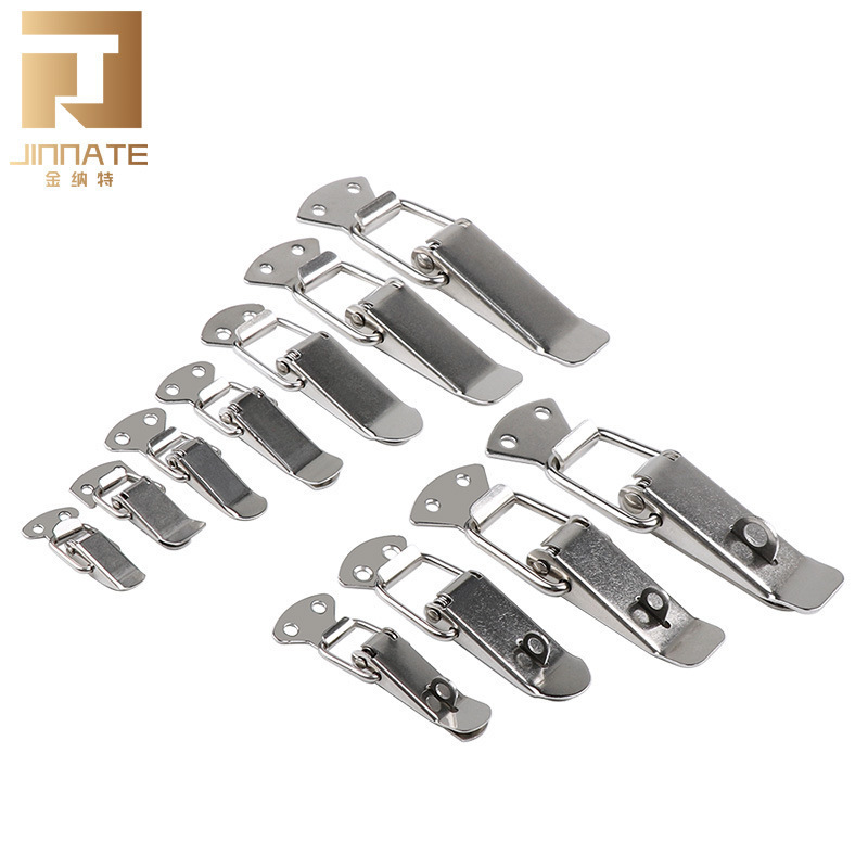 Stainless Steel Spring Clasp Lock Hardware Accessories Duckbill Luggage Metal Clasp Mini Lock Buckle