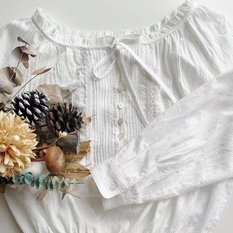 Now, the Same Lace-Trimmed Shirt as the One Worn by Designer Chun Feve from Dongdaemun, South Korea