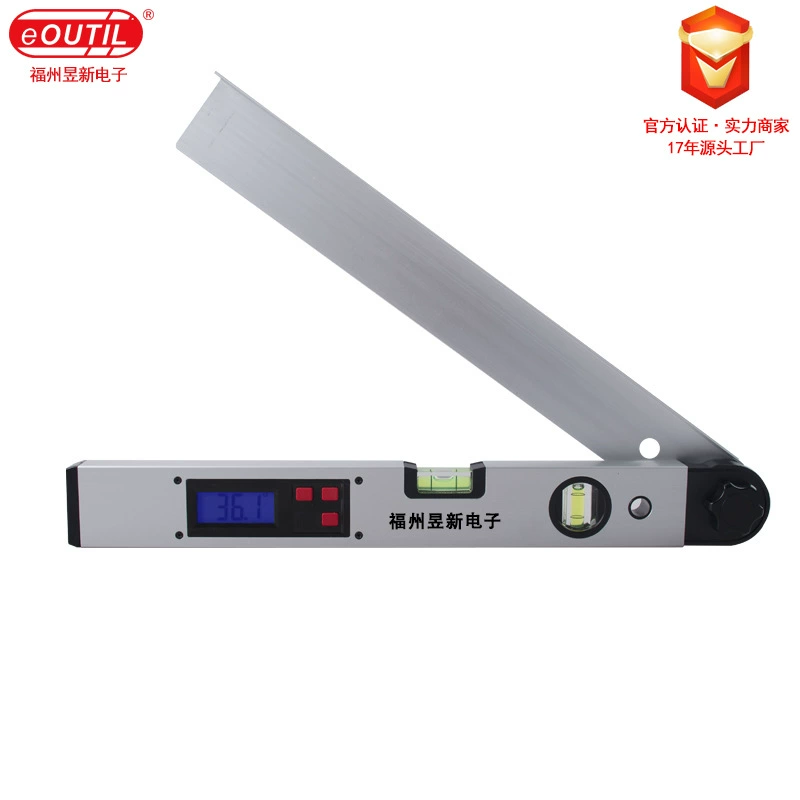 Высокоточный цифровой дисплей угловая линейка алюминиевый сплав электронная торпеда цифровой двойной блистер измерительная угловая линейка DL162 Прямая продажа с завода