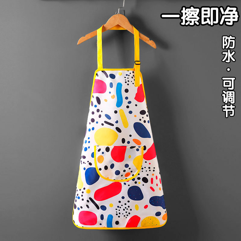 Delantal para niños logotipo impreso estudiante de arte pintura especial ropa pintura impermeable cocina kindergarten impresión fabricante image 3