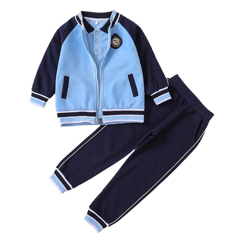 New Spring and Autumn Kindergarten Two-Piece Children's Sports suit School Season Primary School Class Clothes Group Buying Wholesale