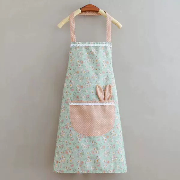Waterproof floral rabbit ears green