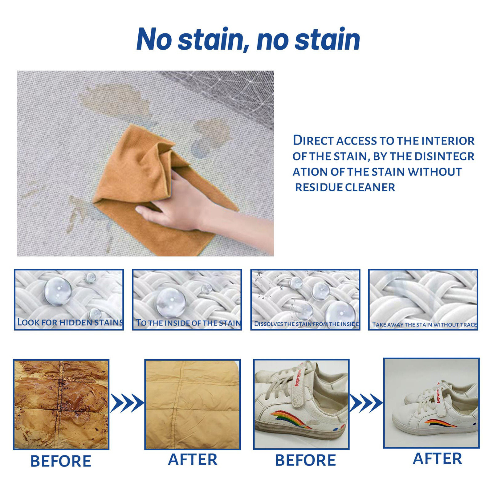 Jaysuing 泡沫清潔劑 清潔羽絨服地毯頑固污漬黃漬衣物去污乾洗劑