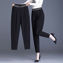 2025西装裤子女宽松显瘦夏季薄款高腰百搭时尚小脚九分休闲裤女