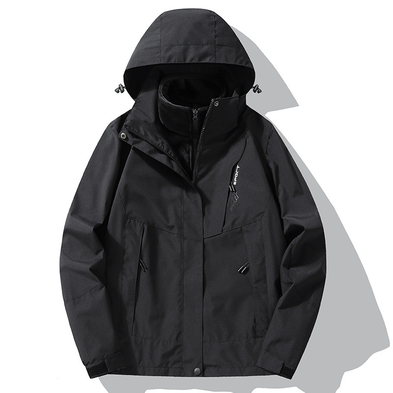 户外冲锋衣三合一女防风防泼水情侣款单层薄款登山服外套男款批发|undefined