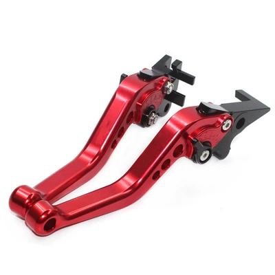 Clutch Lever Handle – Motorcycle Handle Cover - red-short-length-no-logo
