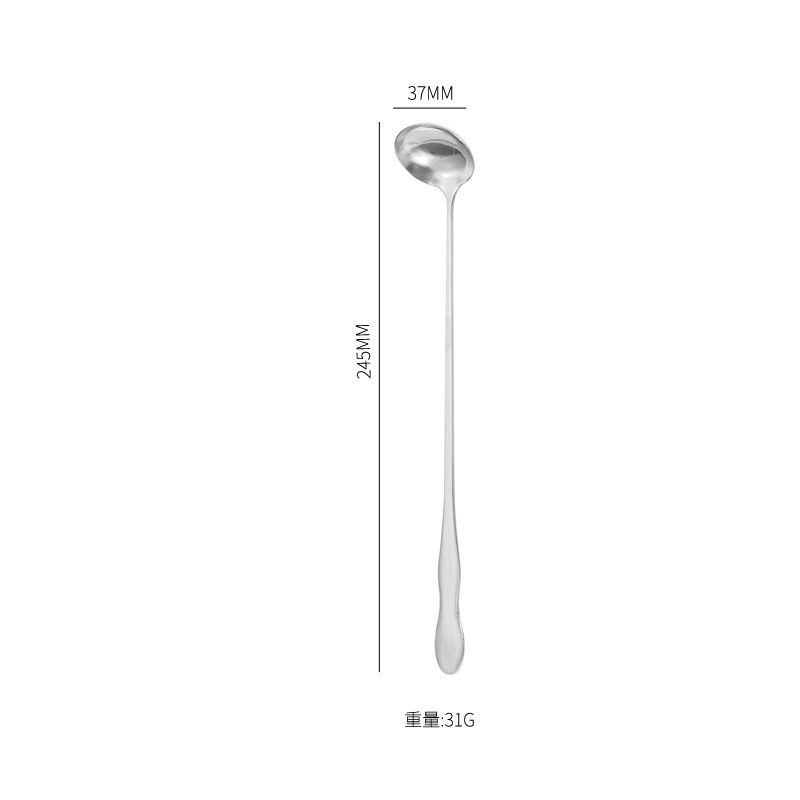 ステンレス延長瓢箪柄調味料スプーン調味料攪拌スプーンミルクティー沙氷スプーン深缶蜂蜜スプーン油スプーン|undefined