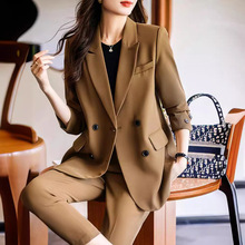 GDX888西装外套女2023春秋新款气质宽松职业正装休闲职业西服套装