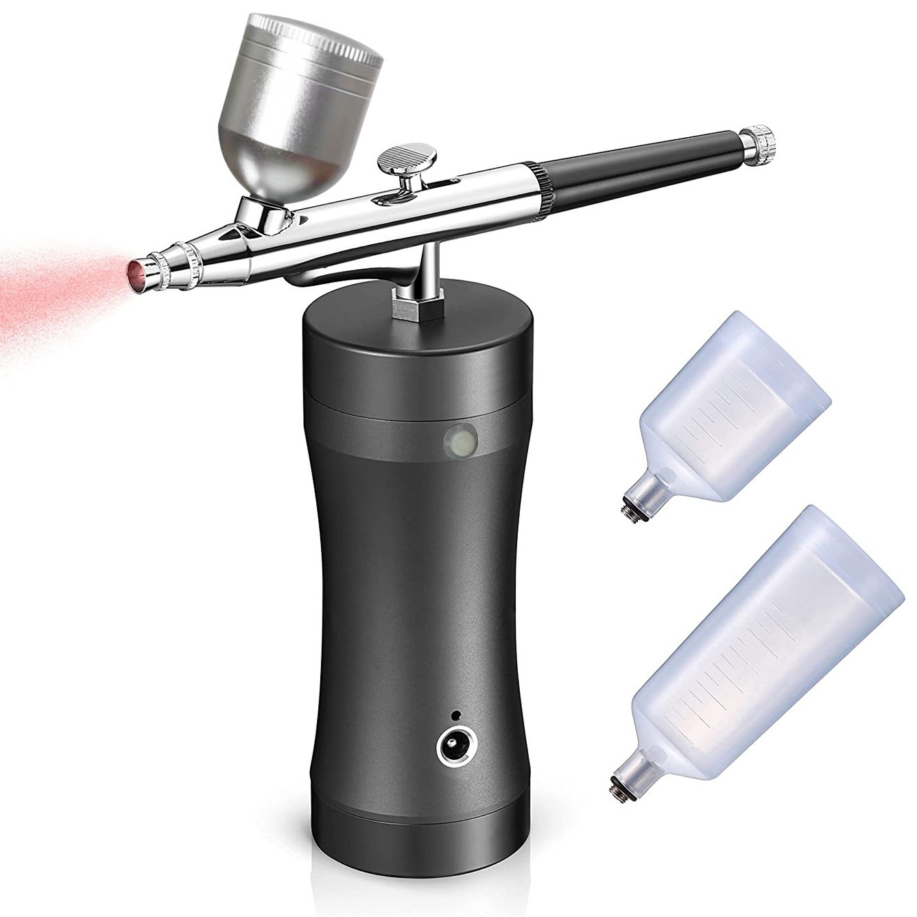 便携式电动模型喷笔气泵双动131手办模型上色美容美甲迷你小套装