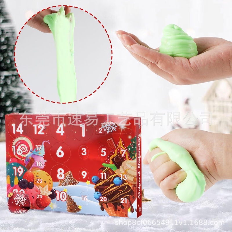 新品AdventCalendar2025-24DaysDIY史莱姆降临节日历玩具套装创意|undefined