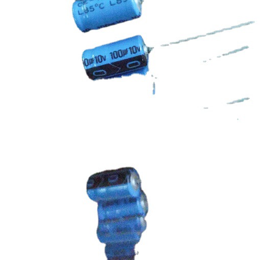 10V100UF 100UF10V全新轴向卧式穿心电容器电解电容体积：6*13