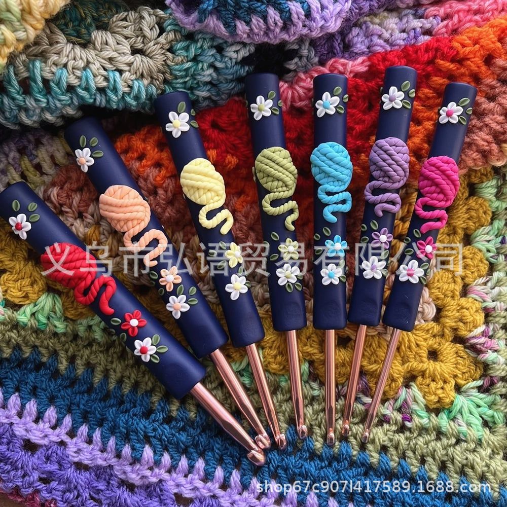 Resina de ganchillo Arco Iris Gnomo ganchillo gancho lana aguja creativo colorido enano crochet