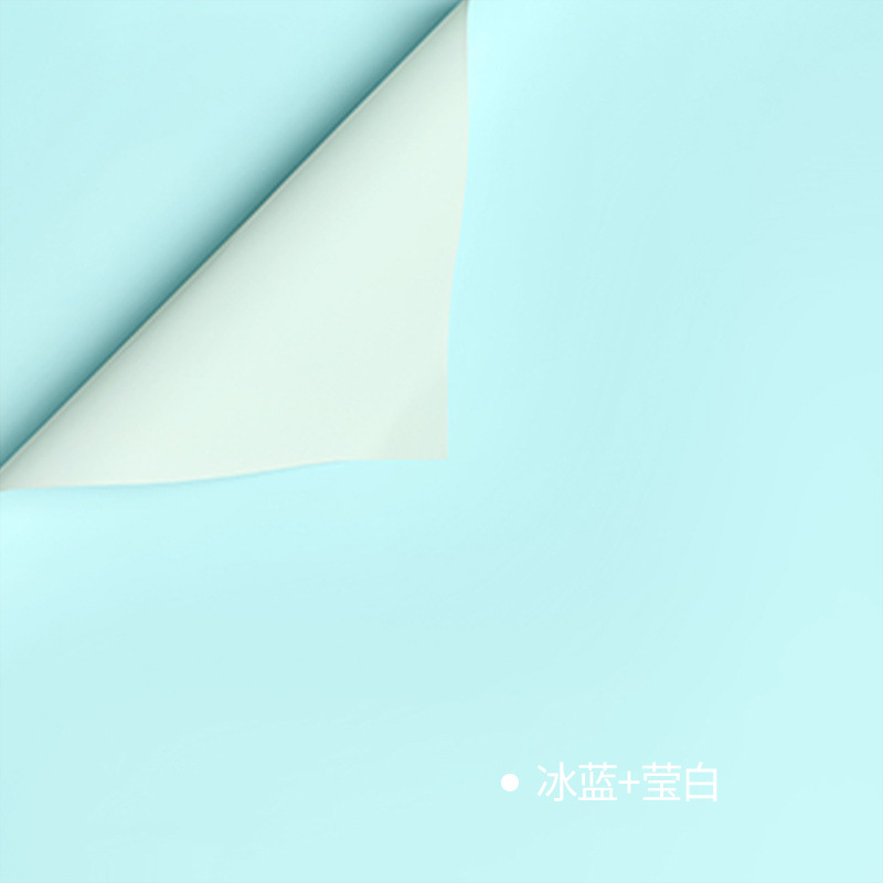 Fábrica de fiestas de flores de venta transfronteriza en caliente de papel de embalaje de flores de doble color, material de embalaje de flores, papel de embalaje de regalos