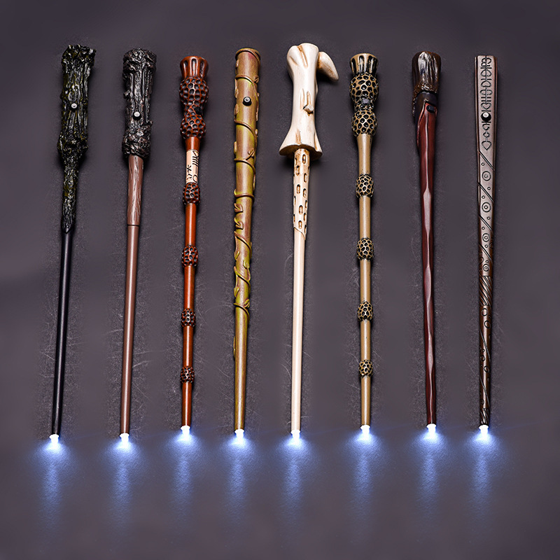 Harry Potter Glowing Wand Harry's Premium Magic Wand Finely Crafted Magic Wand Hermione Battery-Powered Glowing Wand Bare Wand