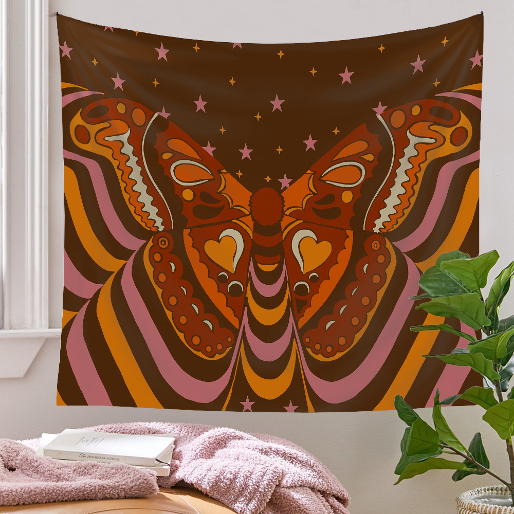 Psychedelic Butterfly Tarot Card Pattern Room Decoration Tapestry Wholesale Nihaojewelry display picture 4