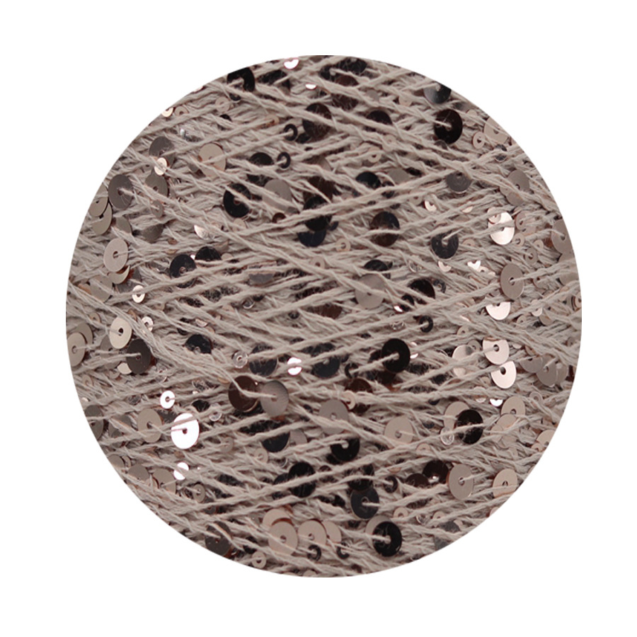 50g algodón lentejuelas hilo 3mm + 6mm peinado tamaño de lujo lentejuelas mano hilo tejer precio al por mayor