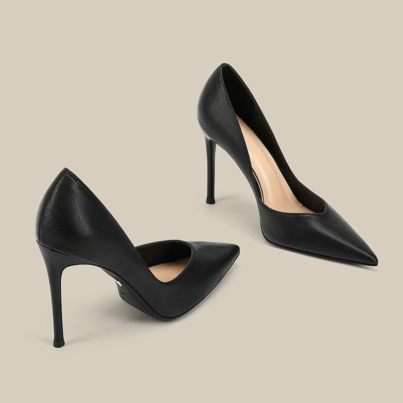 Sexy comfortable shoes pointy toe high heels, 2025 years, french style