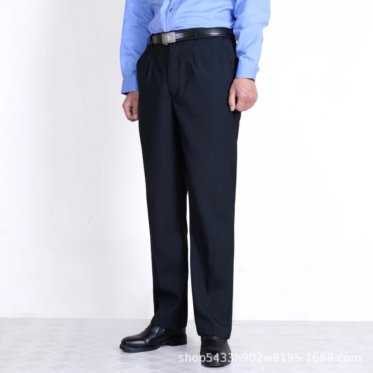 Navy blue spring and autumn pants
