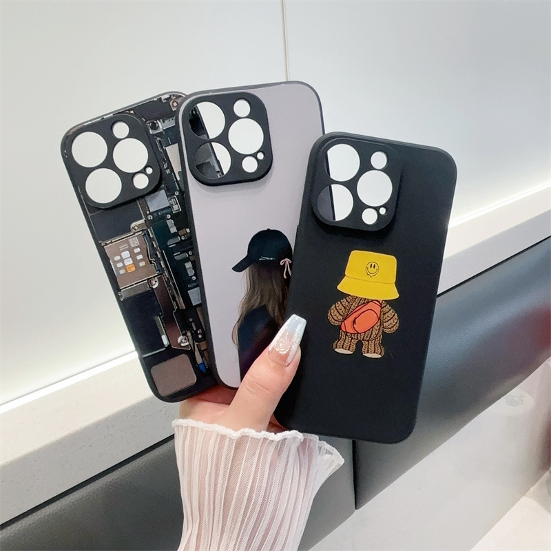 Suitable for Glory 200 Phone Case Glory X50i Fine Hole Straight Edge MATE60PRO Cartoon Painted Case NOVA12