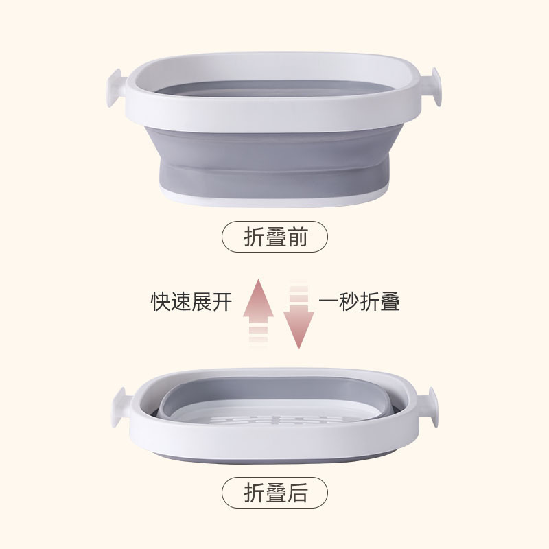 折りたたみ洗面器、家庭用洗面器、学生洗面器、子供用洗濯洗面器、大型プラスチック洗面器、寮足湯バケツ|undefined