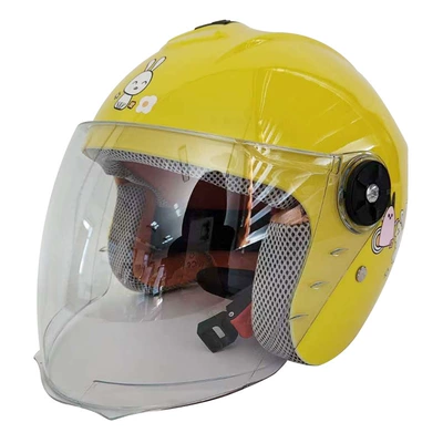 certification boys 6-12 years old | Motosiklet kaskı (dəbilqə) - childrens-dbk-yellow-protective-cap-cross-border-model
