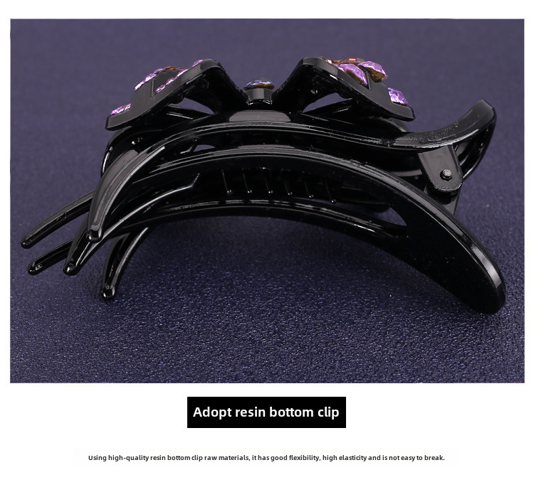 Molletta per capelli farfalla con strass accessorio retro donna_voghion.com