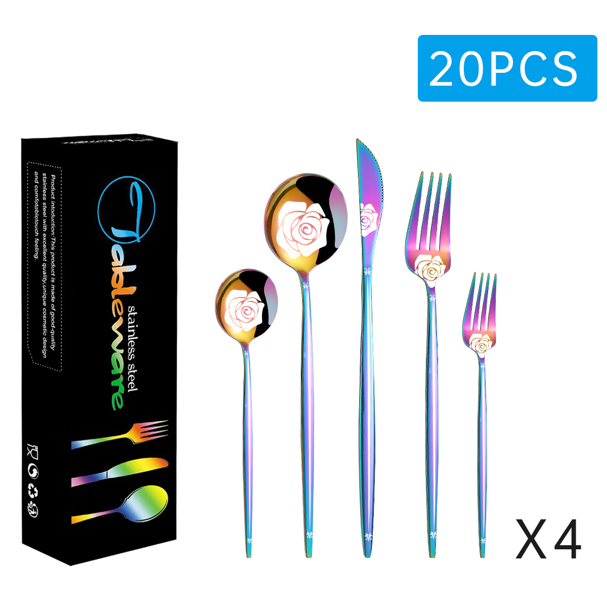 컬러 20 장 세트 (검은 치약 상자)