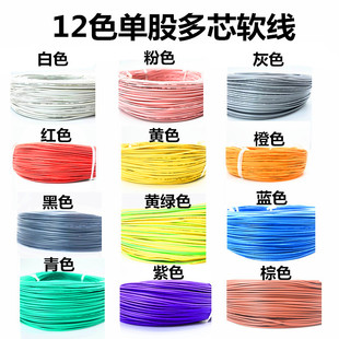 Wire Soft Wire Rv0.5 Digital Wire 0.3 Cable 0.75 Multi-Strand Copper Core Wire 1 Square Signal Line 1.5 Control Line