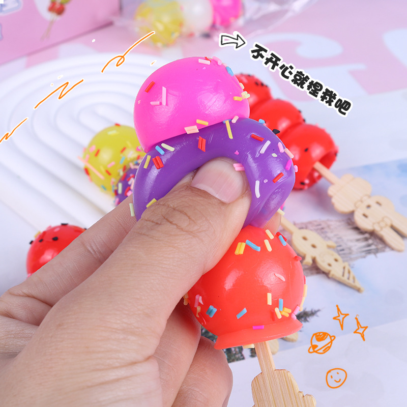 Comida y juego, haws confitados, pellizcos, juguetes de ventilación de simulación, descompresión para niños, pellizcos, diversión, descompresión creativa