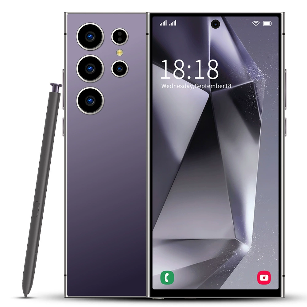 Смартфон S24 Ultra, встроенная ручка, 13 МП, 4+64 ГБ, дисплей 7.3"