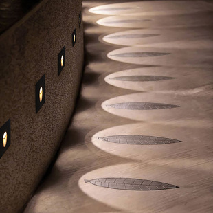 Outdoor Waterproof Recessed Stair Step Villa Hotel Corridor Human Body Constant Light Corner Light Footlight Step Light