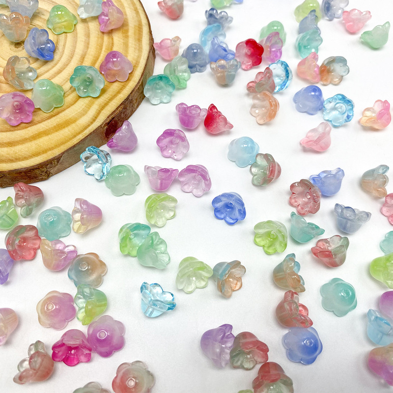 Lily of the Valley DIY Accessories, Glass Petal Embellishments, Glass Bead Accessories, Bracelet Bead Jewelry Accessories Lily of the Valley DIY Accessories, Glass Petal Embellishments, Glass Bead Accessories, Bracelet Bead Jewelry Accessories