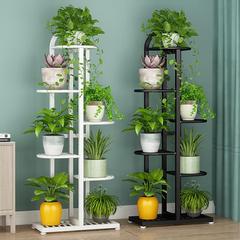 Light Luxury Multi-Tiered Iron Flower Stand for Indoor Living Room, Greenery Climbing Plant Shelf, Balcony Succulent & Spider Plant Floor-Standing Planter Rack