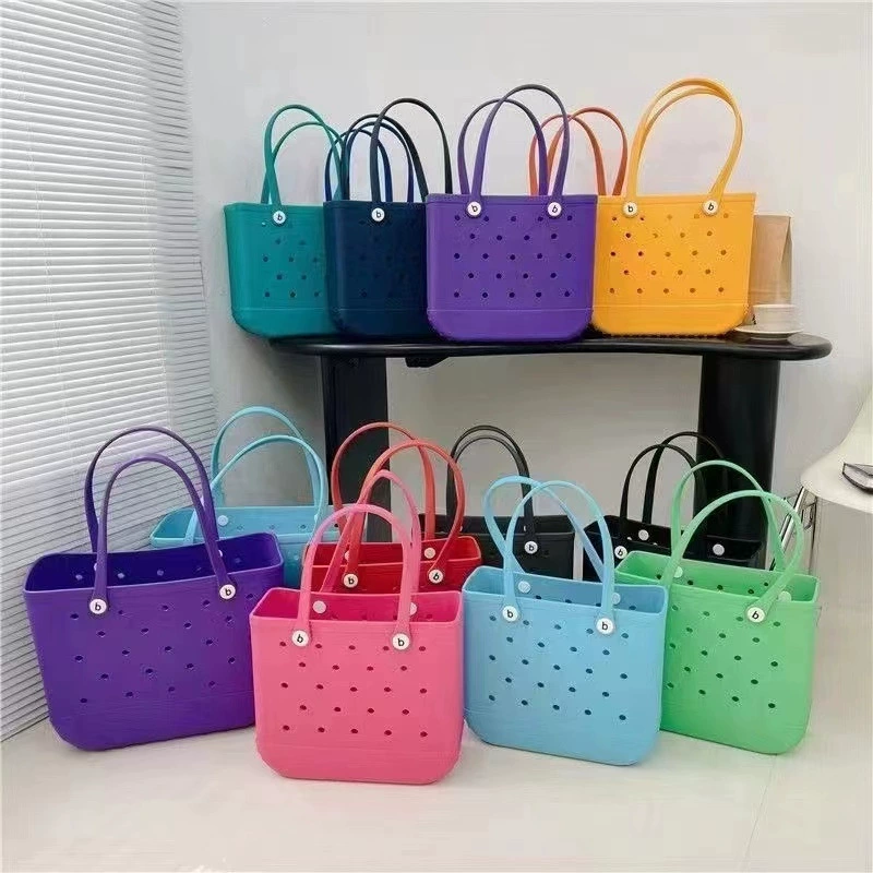 Beach storage bag for traveling, capacious purse, fashionable basket, shopping bag