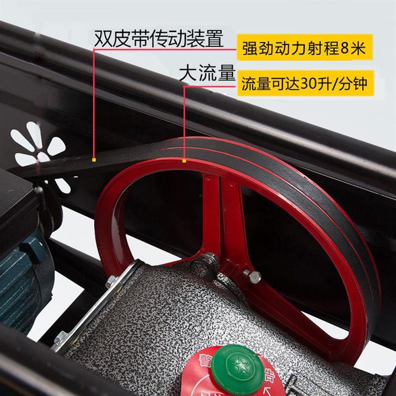 National Standard Commercial Car Washing Machine, Powerful High-Pressure Cleaning Machine for Farms, 558 Water Gun Pump, 220V, Large Flow Rate