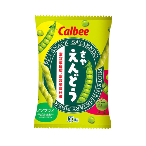 Calbee Pea Crisps Original Seaweed Salt Flavor Puffed Snacks from Thailand