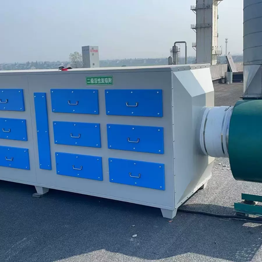 活性炭吸附除臭吸附过滤装置干式喷漆臭气净化pp活性炭环保箱