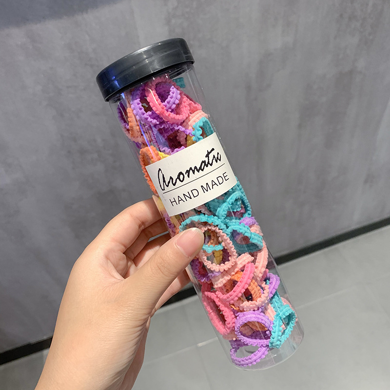 La banda de goma de los niños enlatados no duele el pelo cuerda de pelo del bebé banda de pelo de niña cuerda de pelo de alta elasticidad banda de goma cuerda de pelo de encaje