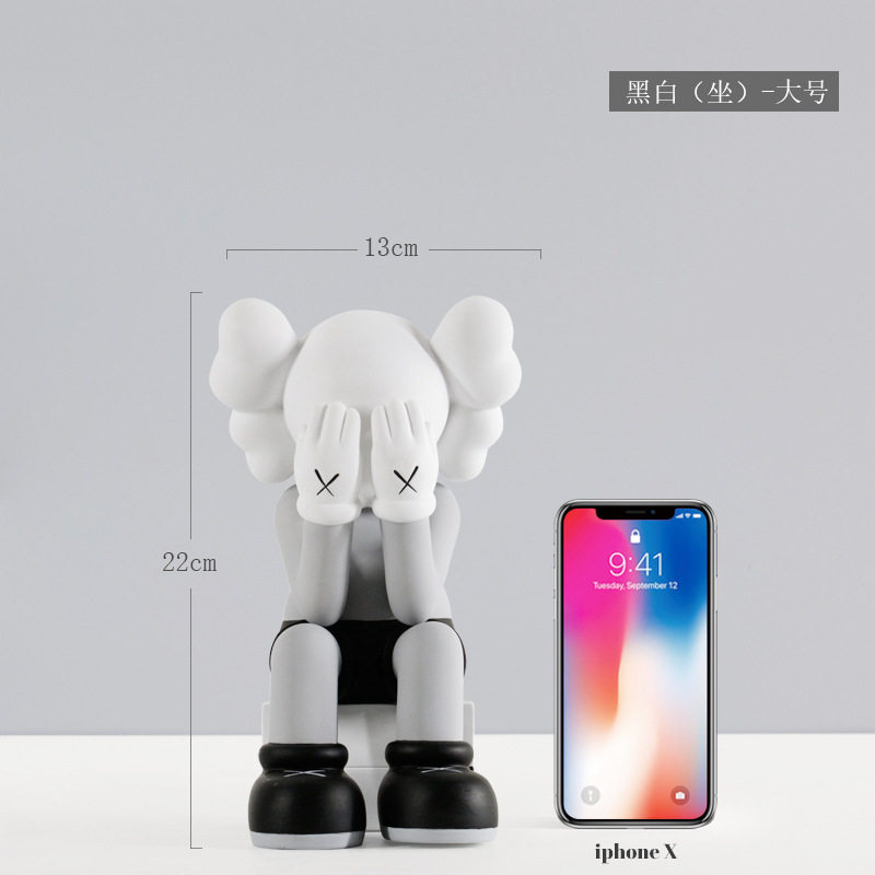 회색 (앉아) 큰