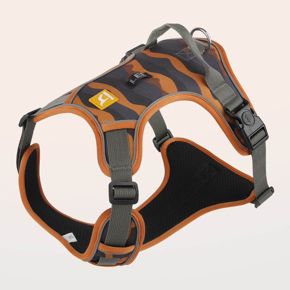 Camouflage Dog Harness Large Size Pet Leash Explosion Proof Chest Carrier Vest Style Harness_voghion.com