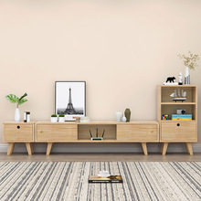 全实木电视柜北欧风时尚现代简约小户型客厅家具茶几组合地柜墙柜