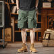 Free Shipping Men's Tooling Shorts Summer New American Style Men's Retro Fashionable Brand Loose Casual Pants Men's High 2025