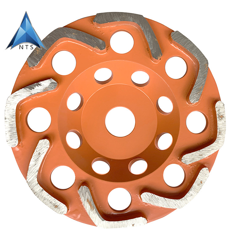 L形刀头金刚石磨轮7寸（180mm）异形金刚石碗磨混凝土磨轮大理石