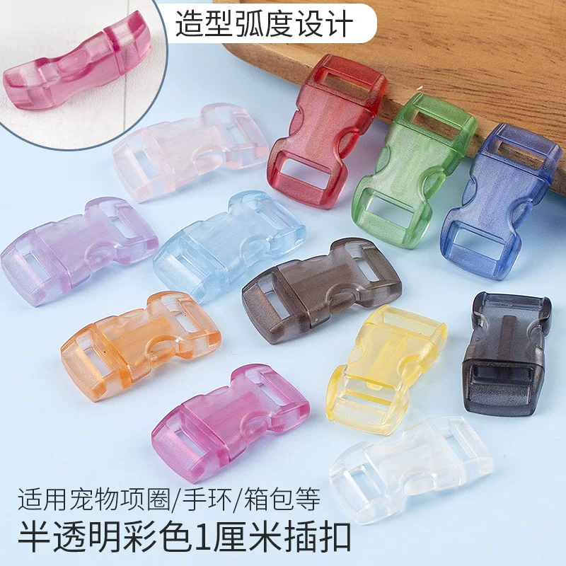 Plastic bracelet with clasp handmade, 1cm