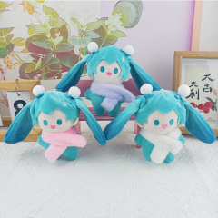 ネットの赤い未来の初音の少女のぬいぐるみのキーホルダーのぬいぐるみのぬいぐるみのおもちゃのカップルのカバンは装飾の子供機を包みます。